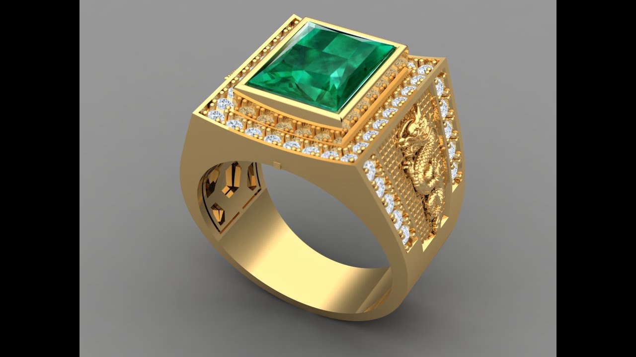 Vẽ nhẫn nam chi tiết như thế nào thiết kế 3d - matrix3d