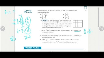 Renaming Fractions by Multiplying by 1 - Course 1 Math Lesson 42