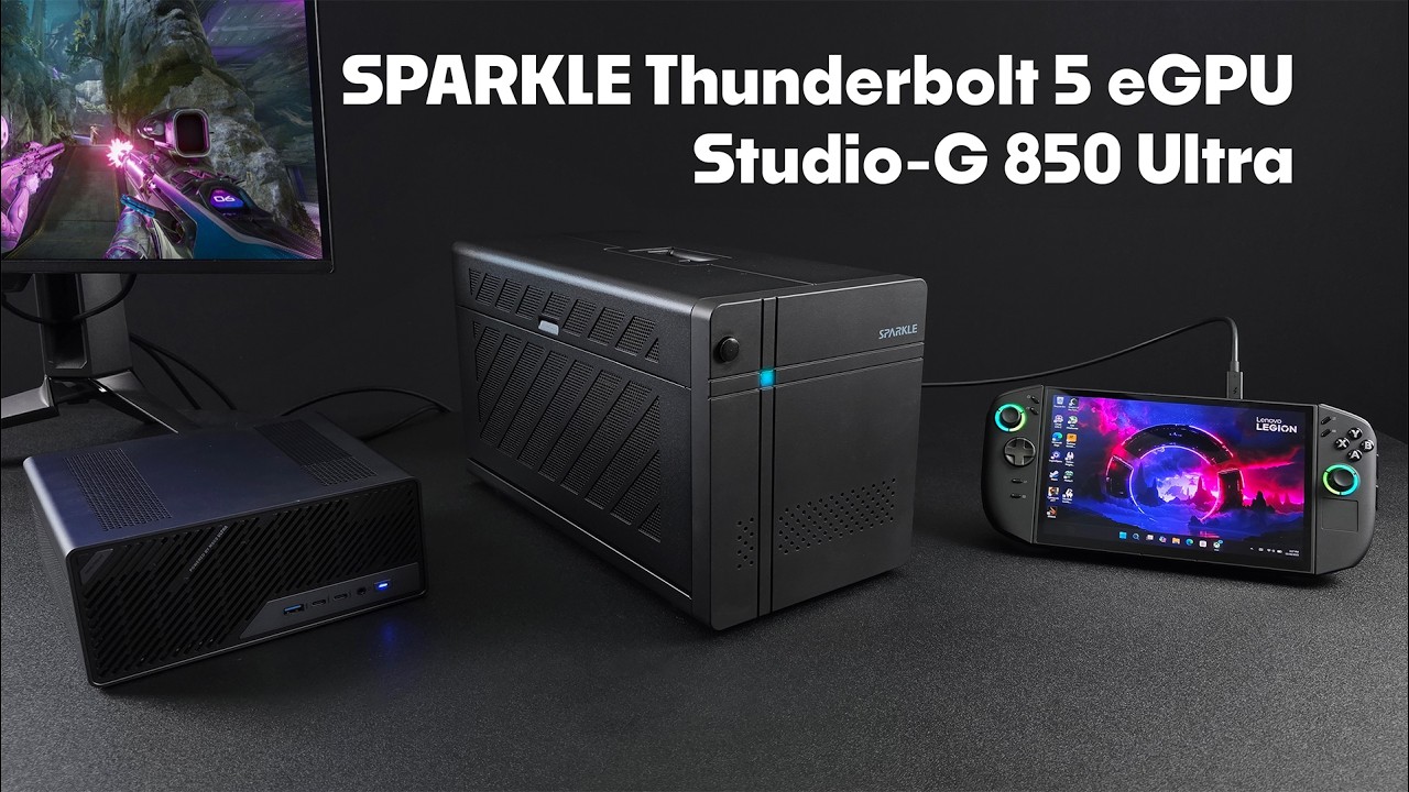Thunderbolt 5 eGPU Is Here! Sparkle Studio G Ultra 850 Tested