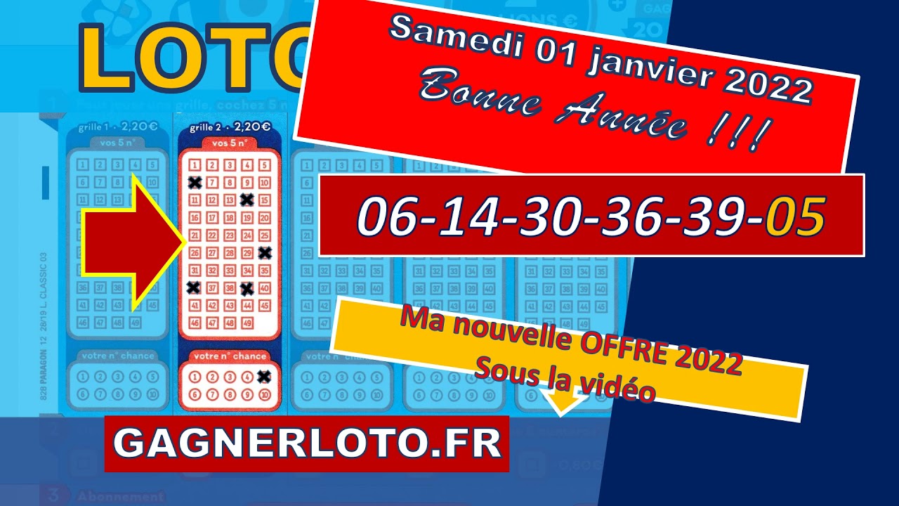 LOTO LA COMBINAISON GAGNANTE SAMEDI 01 JANVIER 2022 - YouTube