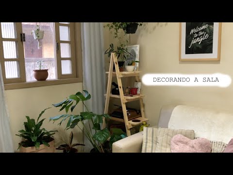 Decorei minha sala sem gastar dinheiro!