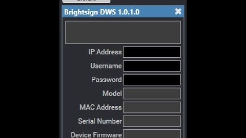 Creating a Q-SYS Plugin for BrightSign local DWS API (Part 1)