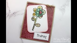 Paper Piecing using SA Heart Flower by Purple Onion Designs