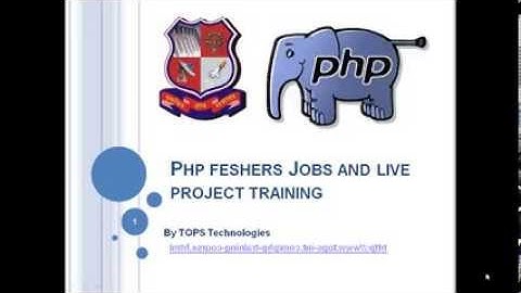 Php feshers Jobs and live project training