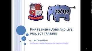 Php feshers Jobs and live project training
