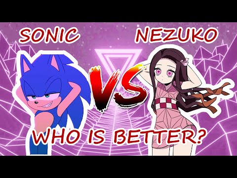 Zero Two Dodging Meme Dance Battle | Sonic VS Nezuko