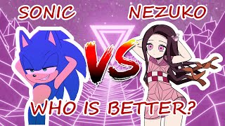 Zero Two Dodging Meme Dance Battle | Sonic VS Nezuko