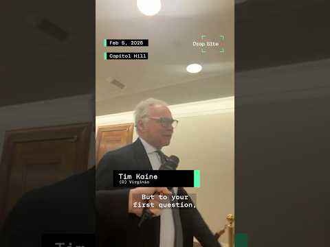 Senator Kaine on Foreign Press Access to Gaza and Campaign Donations