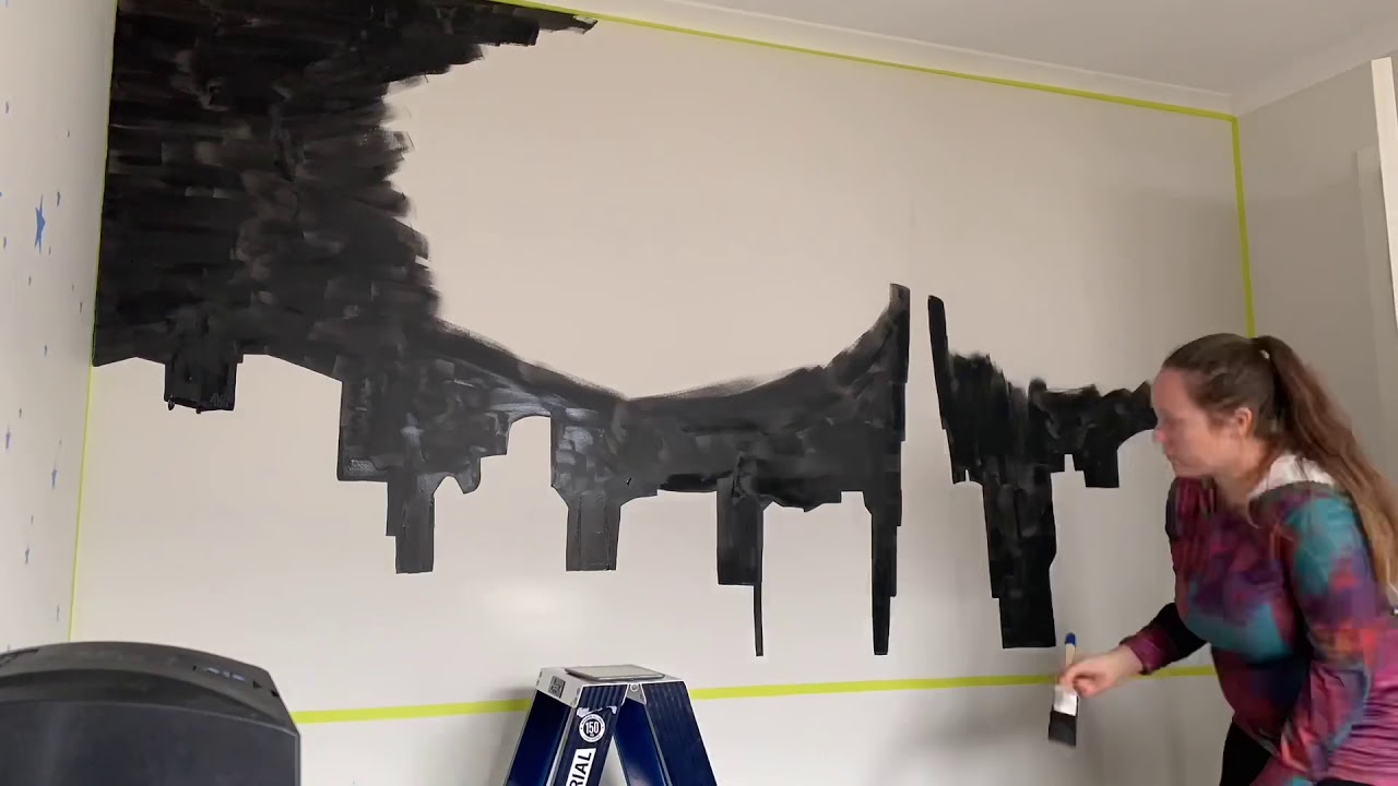 Wall Mural Timelapse - Dubai Galaxy Wall Art