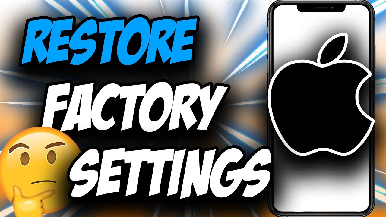 How to Restore iPhone to Factory Settings (2021) 