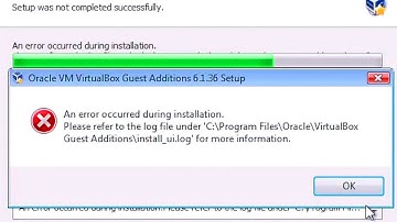 VirtualBox Guest Additions Fails to install on Windows Vista (Solved)