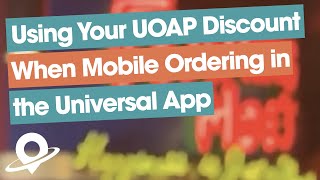 Using Your UOAP Discount When Mobile Ordering in the Universal App screenshot 5