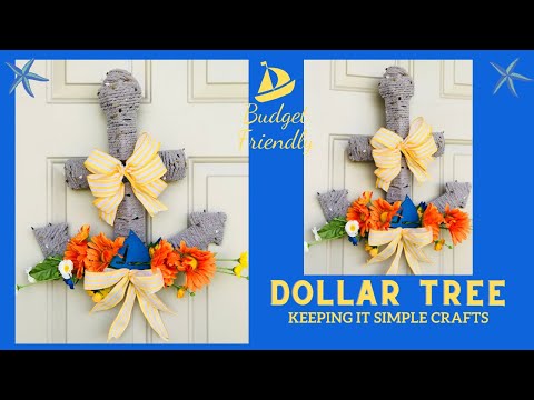 Dollar Tree Anchor Wreath Form