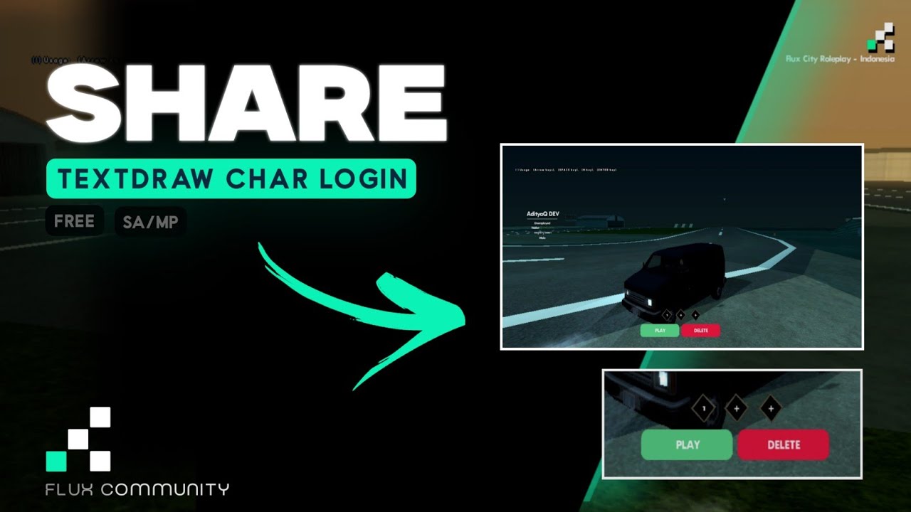 [SHARE] Textdraw char login like FiveM - YouTube