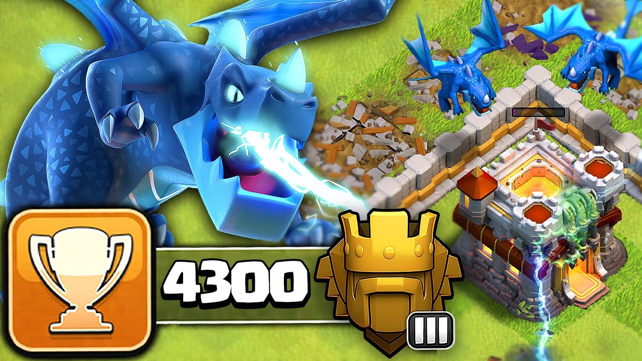TH11 Trophy Pushing with Electro Dragons | Clash of Clans