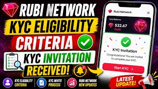 Rubi Network KYC Eligibility Criteria ✅ | Rubi KYC Invitation Received? Rubi Network New Update 