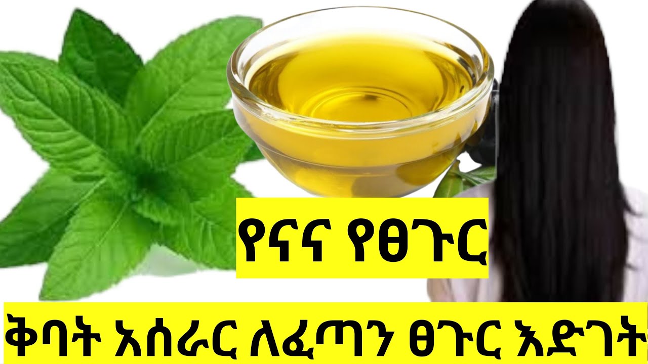 የናና ቅጠል የፀጉር ቅባት አሰራር ለእድገት ለሚሰባበርና ለሚነቃቀል ፀጉር | Best oil for hair growth @meskitube16