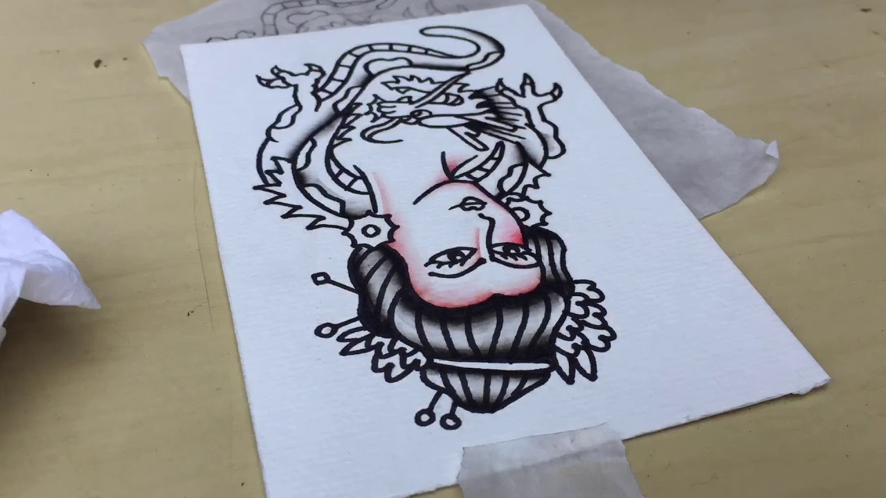 6 - SPEED ART - PAINTING TRADITIONAL FLASH SHEET
