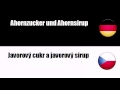 Deutsch  Tschechisch  Cukr a príbuzné výrobky