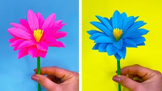 Цветы из бумаги: идеи применения