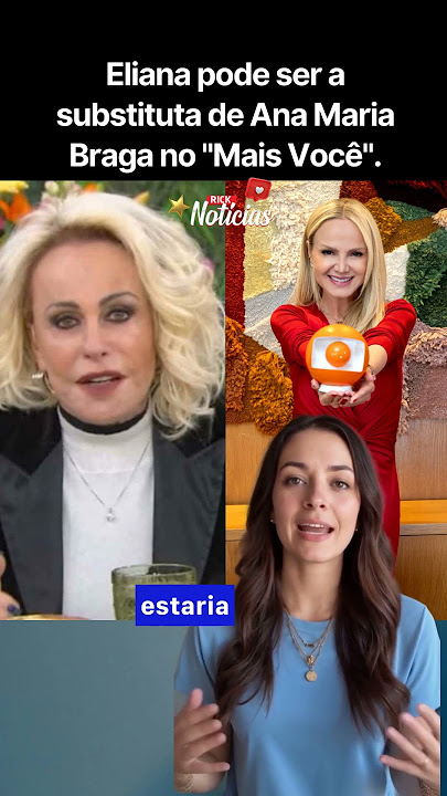 Eliana could take over “Mais Você” in place of Ana Maria Braga #anamariabraga #tvglobo
