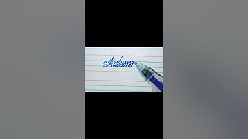 Autumn write ✍️ in beautiful cursive #calligraphy #handwriting