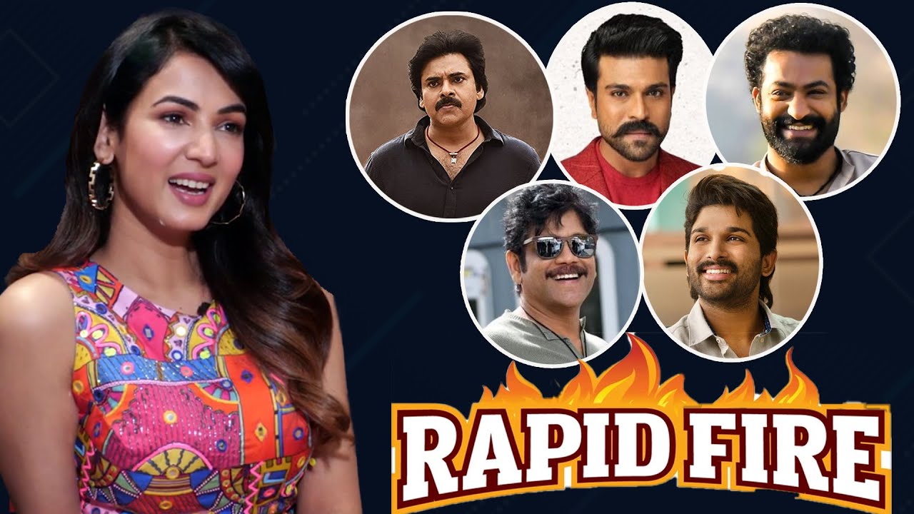 Sonal Chauhan RAPID FIRE on Ram Charan, Jr NTR, Allu Arjun  | TFPC