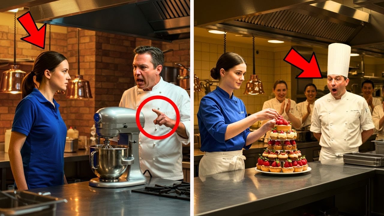 A Konyhafőnök Kényszerítette a Hoteligazgató Lányát Hogy Süssön... Nem Tudta Hogy MESTERCUKRÁSZ