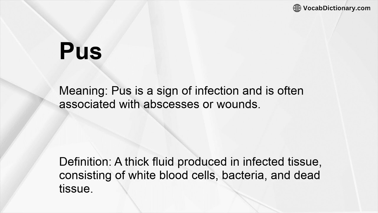 Pus Meaning