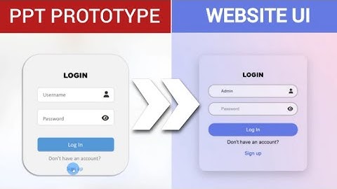 Designing a Website Login Interface Using PowerPoint | UI Prototype Tutorial