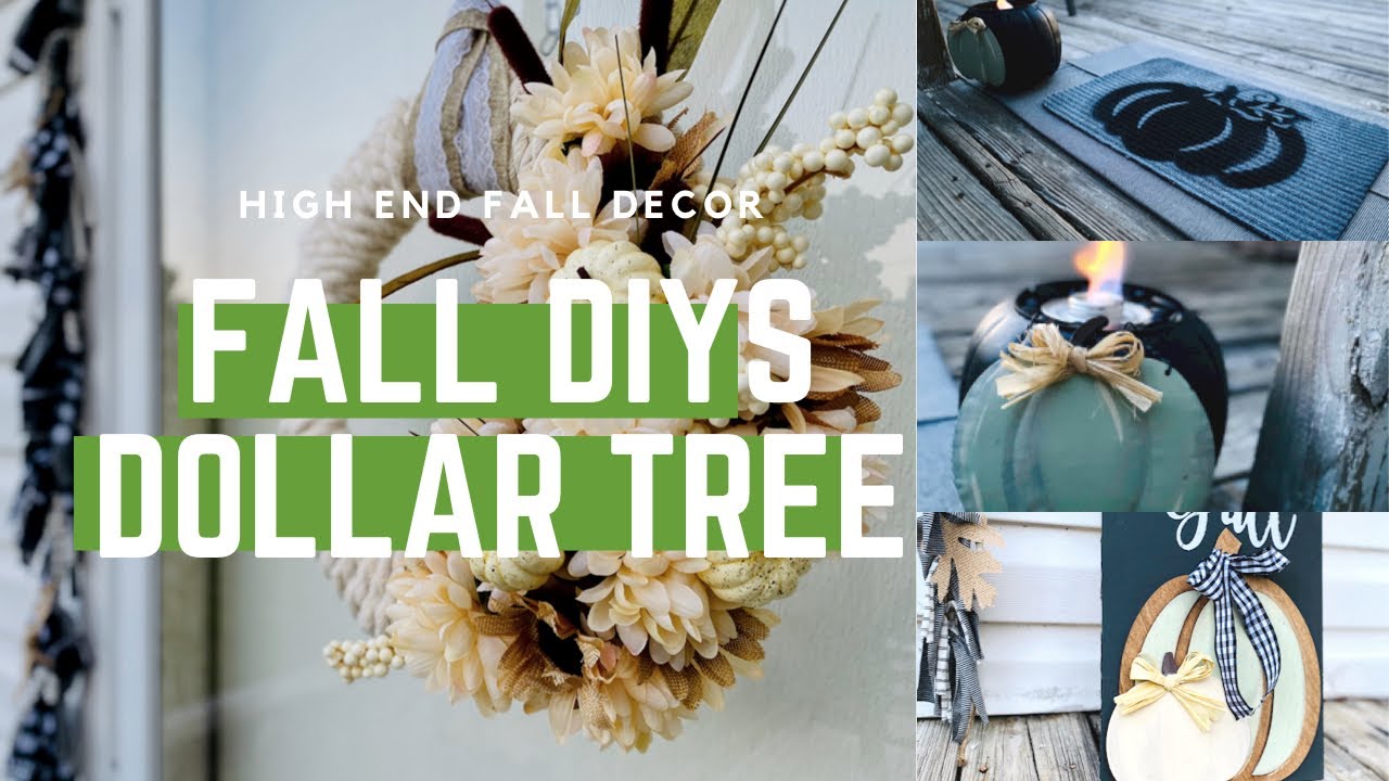 High end dollar tree DIYs 2020,Farmhouse fall decorating ideas,Fall decor mobile home porch