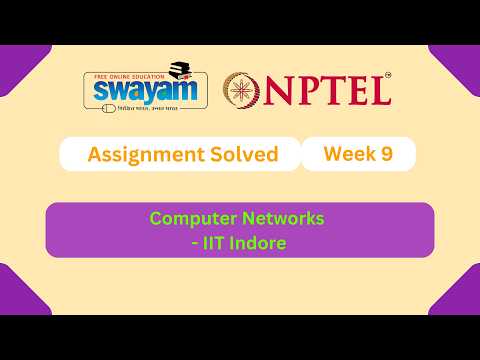 Computer Networks Week 9 || NPTEL ANSWERS 2026 #nptel #nptel2026 || NPTEL 2026 #myswayam