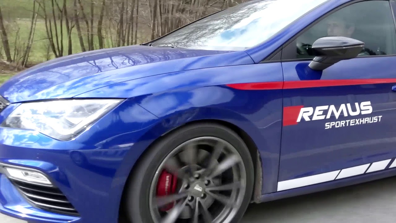 cubra cabra Seat Leon Cupra 5F with REMUS turbo-back system