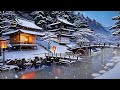 12h Ambient Zen | Music + Water Sounds for Sleep and Relaxation🌙 | 冬の水車瞑想音楽 | Thiền Mùa Đông Vol144