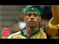 Lebron james scores 31 points in 1st national tv game in high school  espn archives