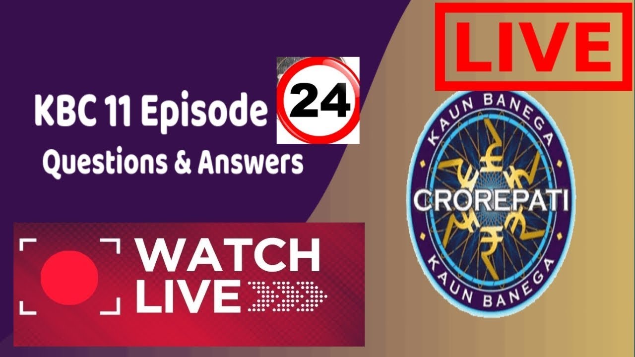 LIVE KBC 19 September Question,KBC LIVE on SONY LIV,KBCLIVE 2019 LIVE