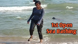 First Open Sea Bathing In Winter Felling Chilled