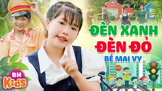 Đèn Đỏ Đèn Xanh - Bé Mai Vy | Nhạc Thiếu Nhi Vui Nhộn, Thấy đèn vàng thì ta hãy chậm lại, 4K