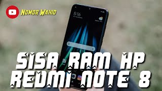 Cara Menampilkan Sisa RAM Redmi Note 8 | Chek Sisa RAM Redmi Note 8 Semua Type Xiaomi