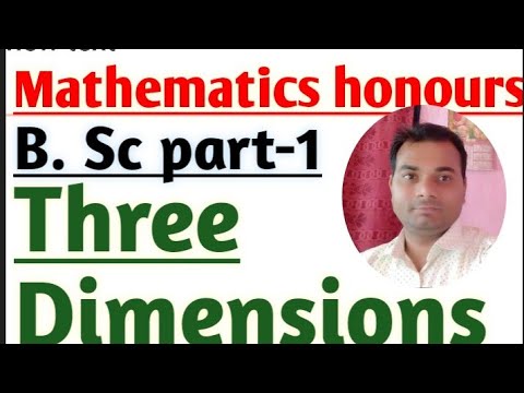 Mathematics honours| B.Sc part-1| Angle between lines & Plane. - YouTube