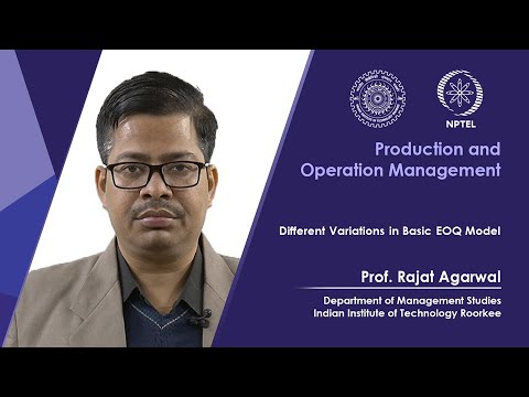 Lec 18- Different Variations in Basic EOQ Model