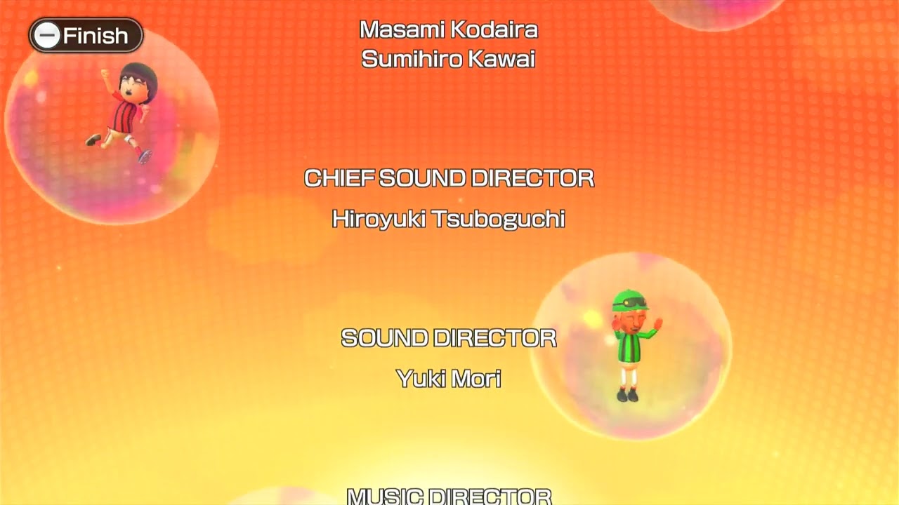 Wii Party U credits