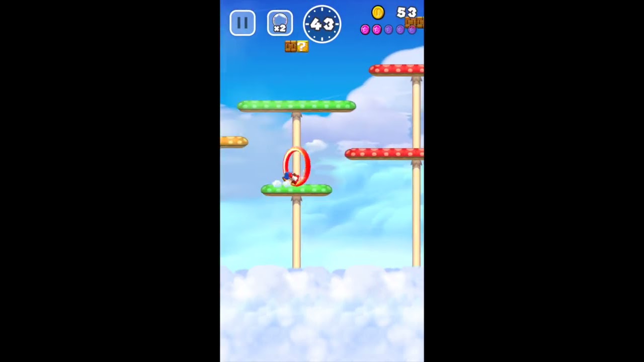 スーパーマリオ ラン【攻略】: ワールドツアーモード1-3「キノコの谷のパタパタ」カラーコインコンプリート攻略 | Appliv Games