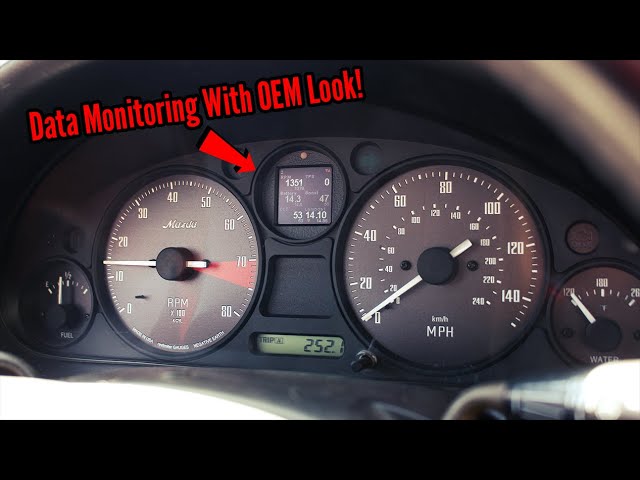 Installing a CANCHECKED Multi-Function Gauge In The NB Miata 
