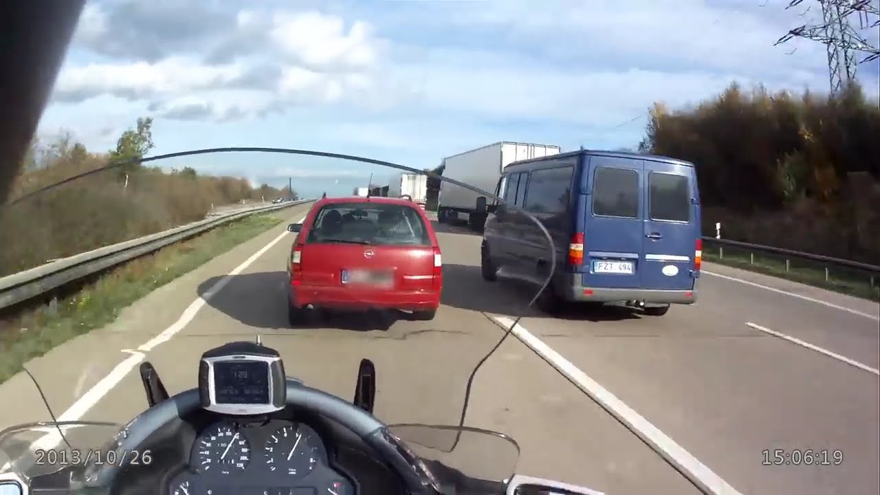 BMW K 1200 LT, Highspeed on german autobahn
