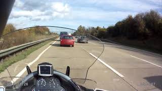 BMW K 1200 LT, Highspeed on german autobahn