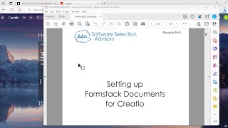 Formstack Documents Connector for Creatio