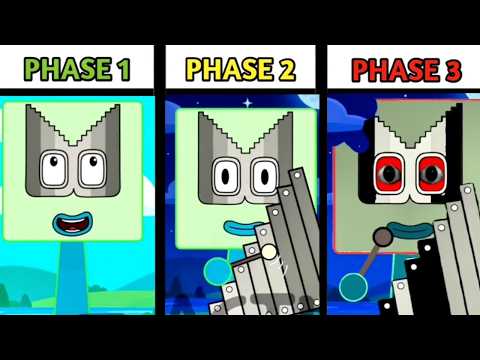 Sprunki OC: Forty Five from Numberblocks Phase 1 to 3