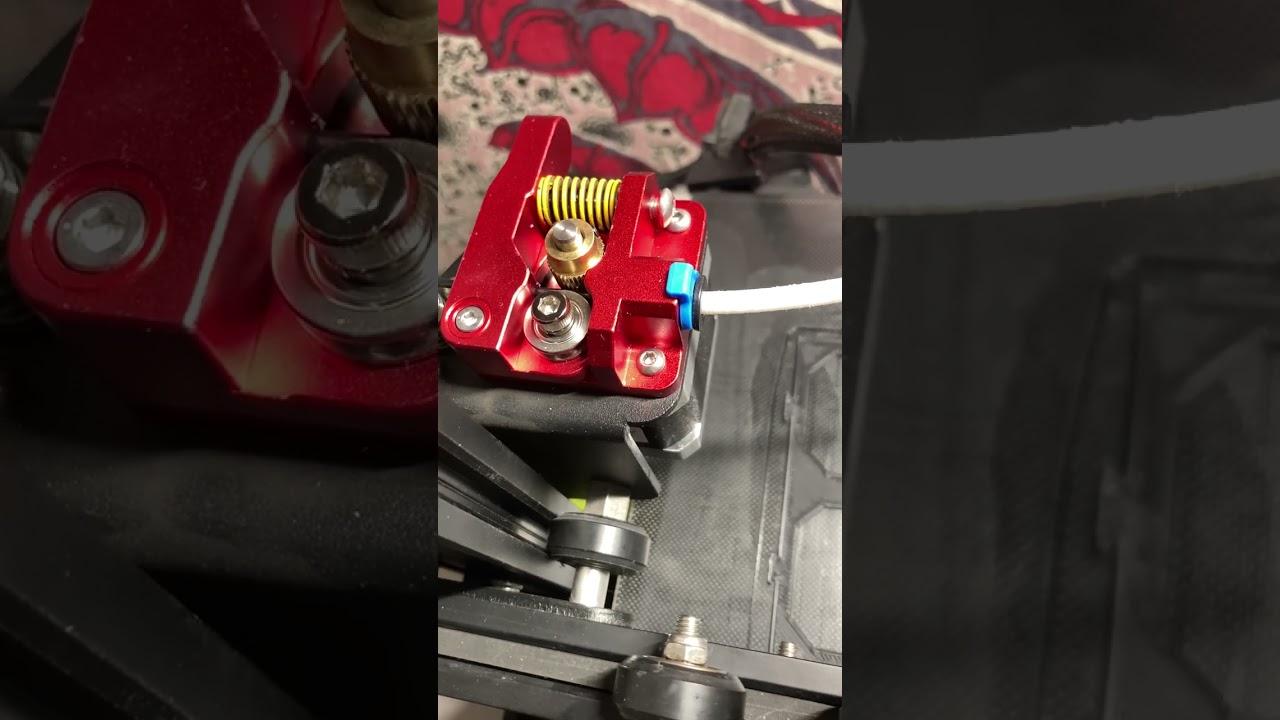 Creality Ender 3 v2 printer dual extruder motor engine problem slips skipping click popping