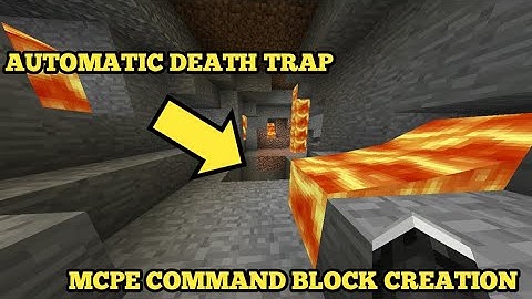 AUTOMATIC DEATH TRAP|MCPE|COMMAND BLOCK CREATION